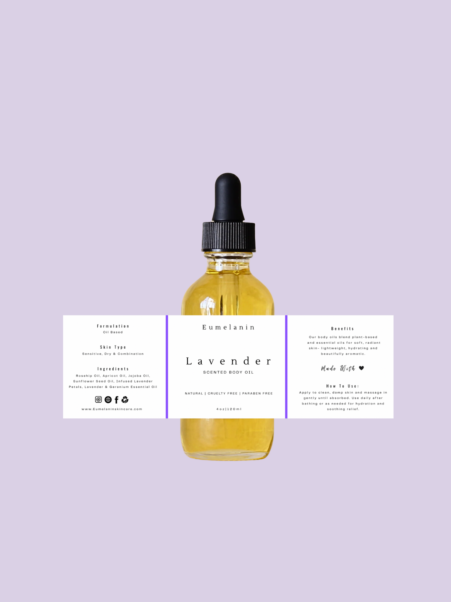 Lavender & Geranium Body Oil